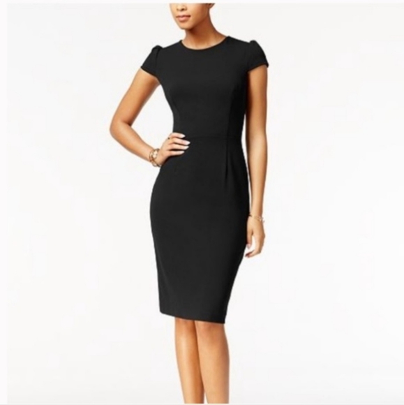 Betsey Johnson | Black Sheath Dress, Size 2 - Picture 1 of 14